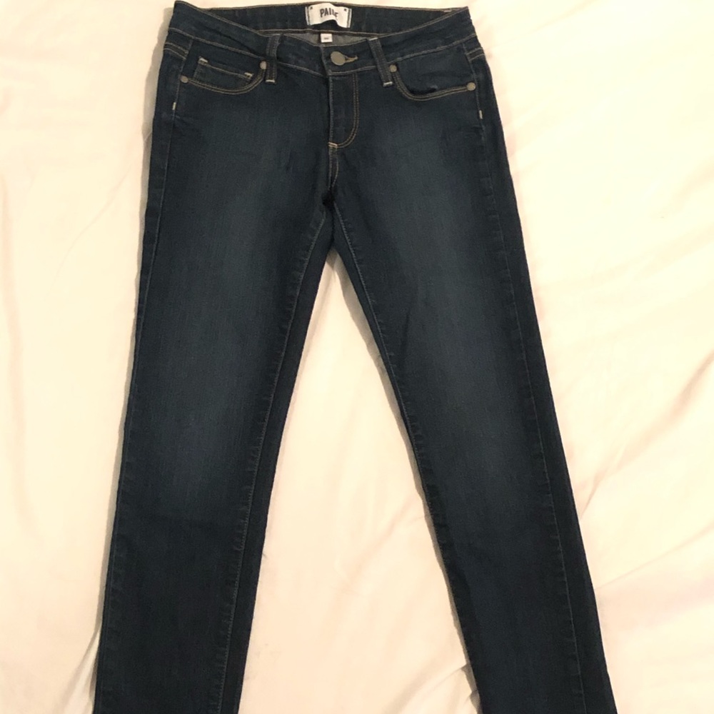 Paige straight leg ankle jeans
